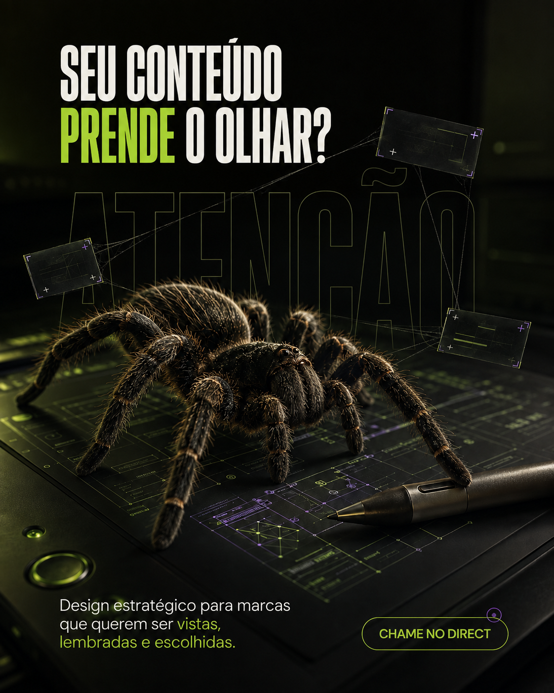 Estudo visual criado com Master Prompting